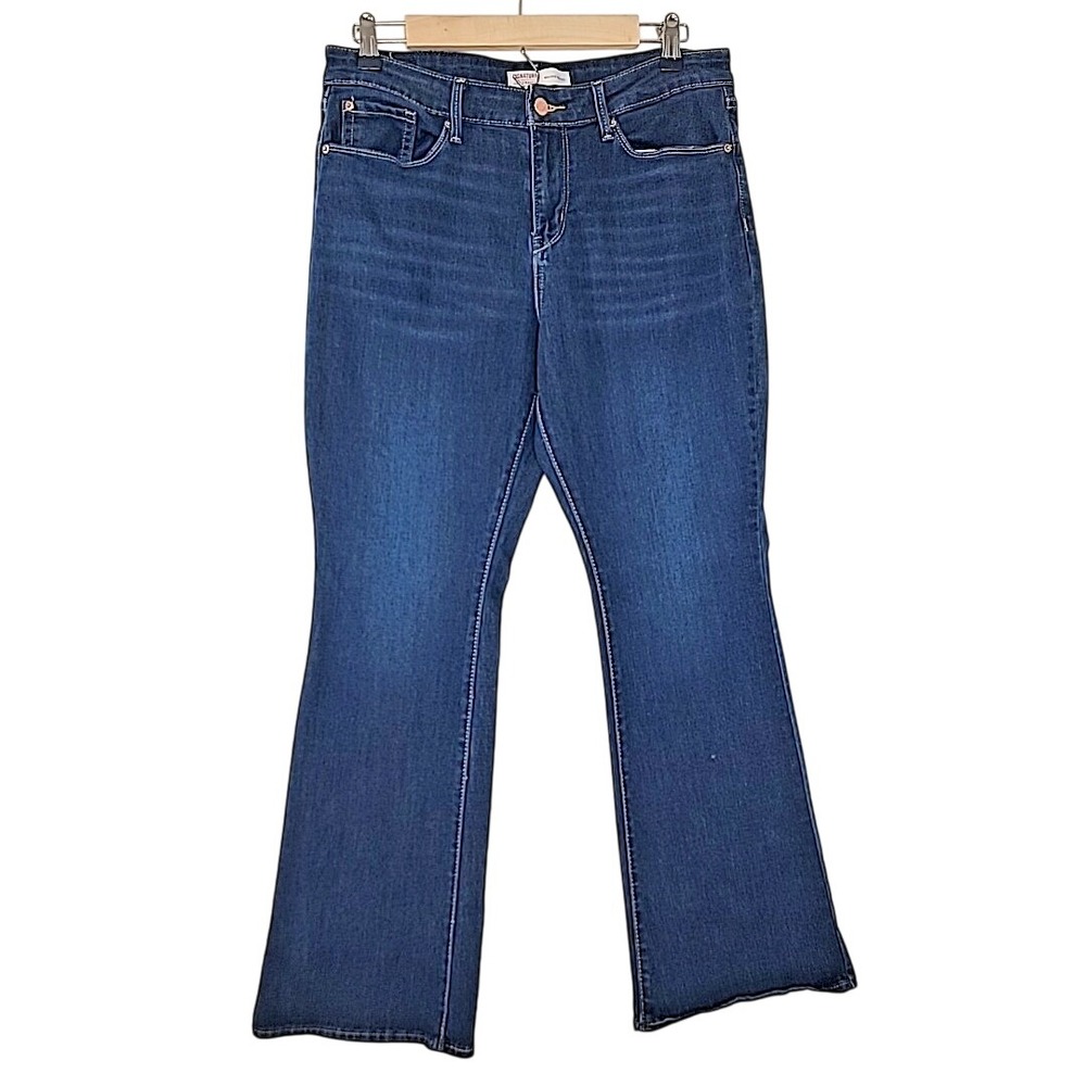 Levis Signature Bootcut Jeans Womens 10 Short‎ 30x30 Stretch Blue